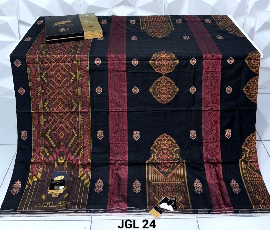 SARUNG ATLAS SUPER PREMIUM S,980 KUALITAS GOLD Songket
