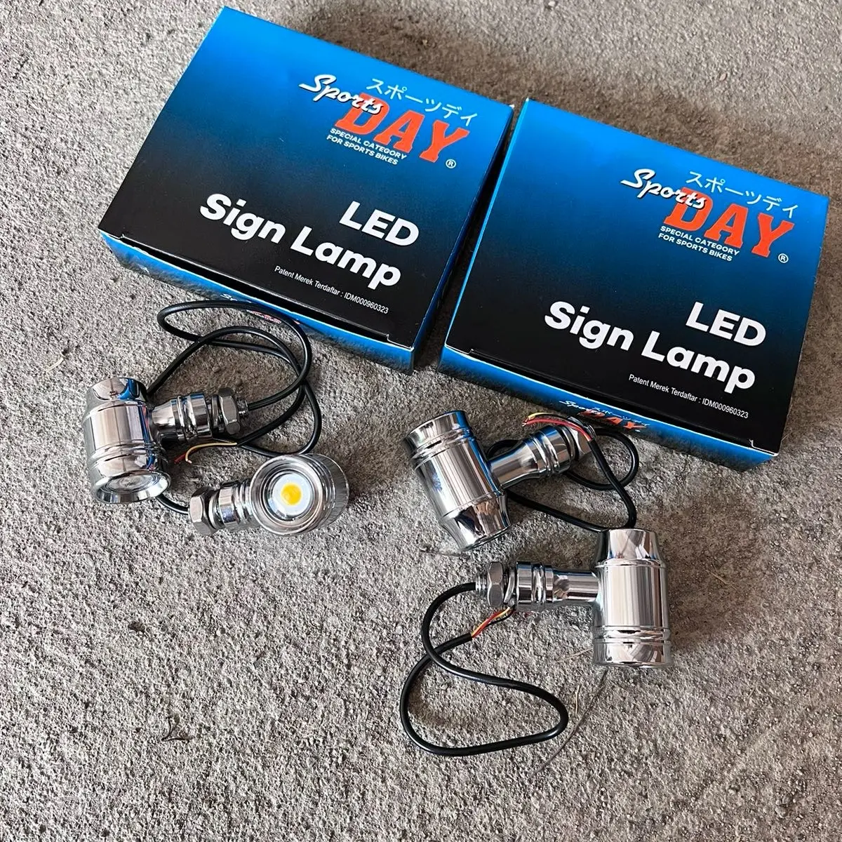 SEIN LED RETING LED MODEL PALU STENLIS IMPOR DAY MODEL SCOOP SET DEPAN BELAKANG SEIN CB GL MP TIGER JAPSTAIL RXKING