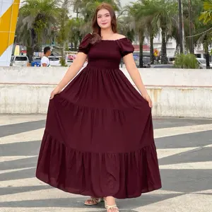 DRESS KERUT DADA LENGAN PENDEK VIRALL KECE Busui Panjang kece  Bumil keceee