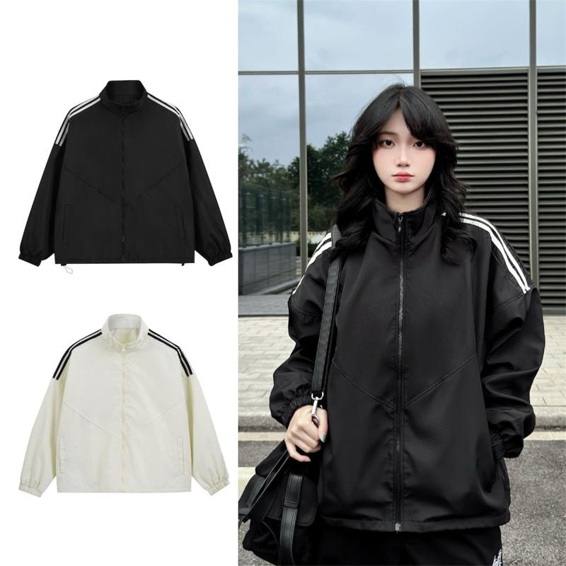 Áo Khoác Dù Phối Sọc From BOXY Nam Nữ -22Nastore