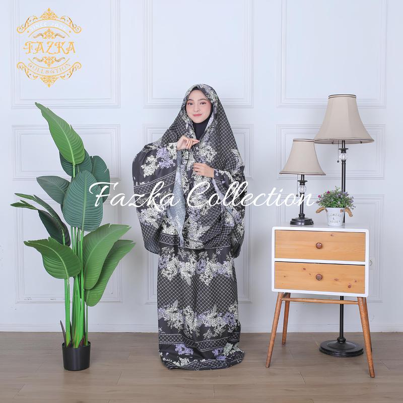 Product Introduction of FAZKA - Mukena Traveling Mini Pouch Dewasa Shakira Motif Sultan Bahan Katun Micro Premium mukena traveling 0