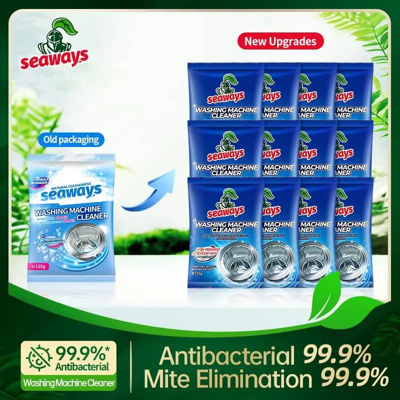 Seaways Washing Machine Cleaner（125g）Washer Supplies DirtWasher Supplies Dirt  Antibacteria Washing Machine Drum Cleaner Powder Descaler -Deep  Tank Cleaner Detergent Powder