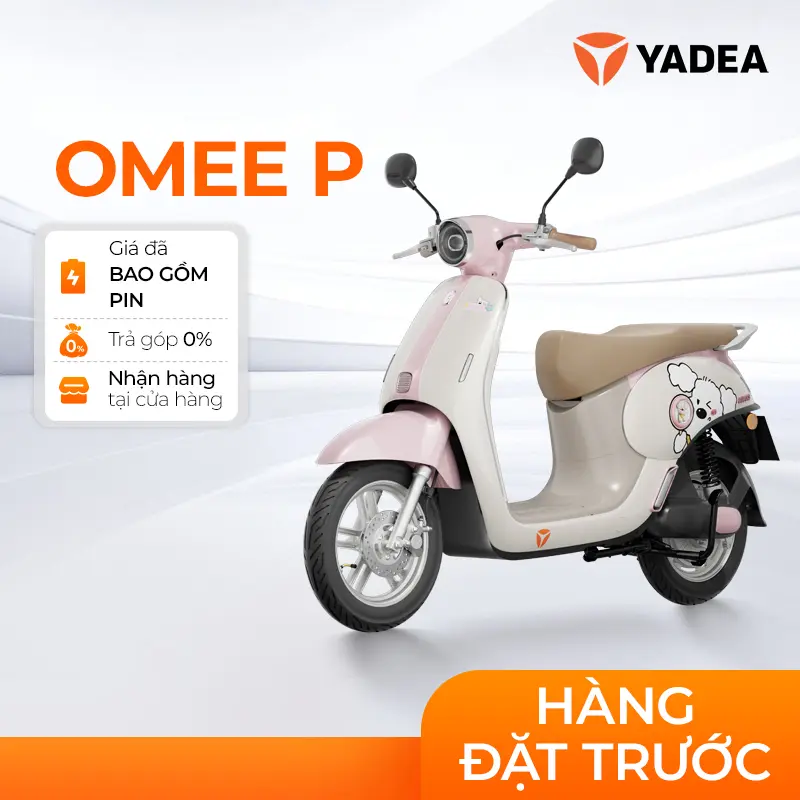 [TRẢ GÓP 0%] Xe Máy Điện Yadea OMEE P - 89km Một Lần Sạc - Bảo hành 2 năm - Pin bảo hành 3 năm