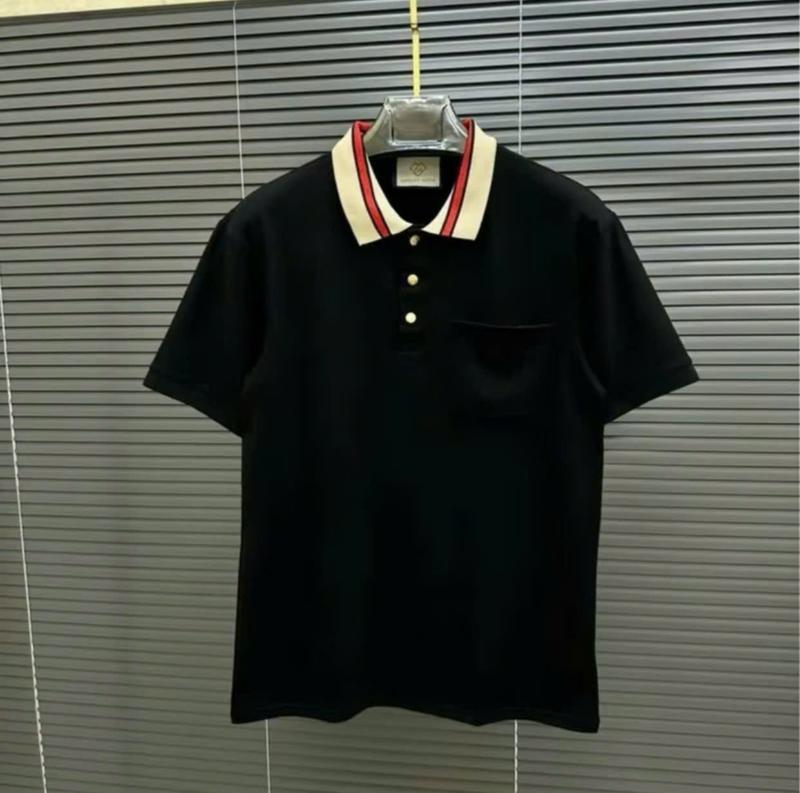 Áo Phông Polo thời trang nam đen than kiểu cách đơn giản