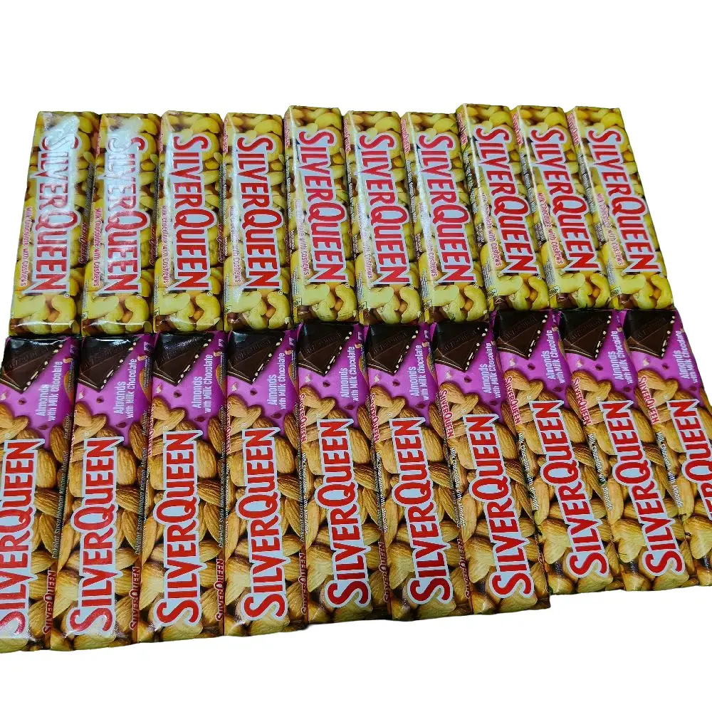 silverqueen 55gr rasa almond dan milk chocolate