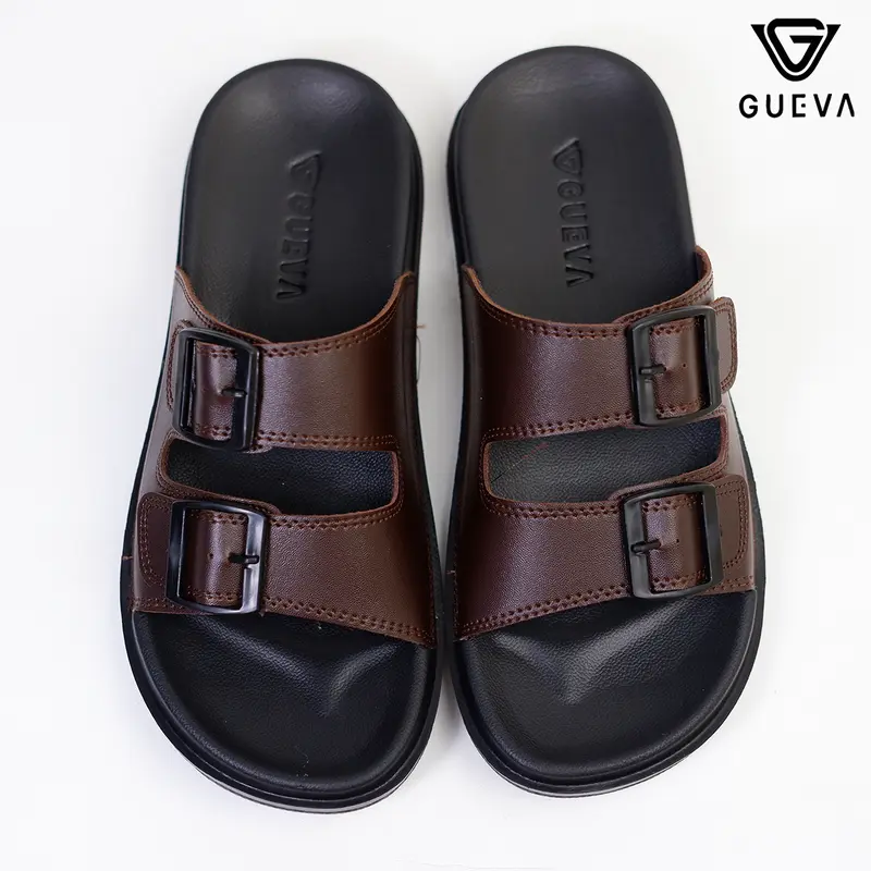 GUEVA Sandal Pria Kasual Gaya Modern Kekinian Terbaru Ringan Lentur Gueva - AJE 01 Jepit Sendal Selop 5