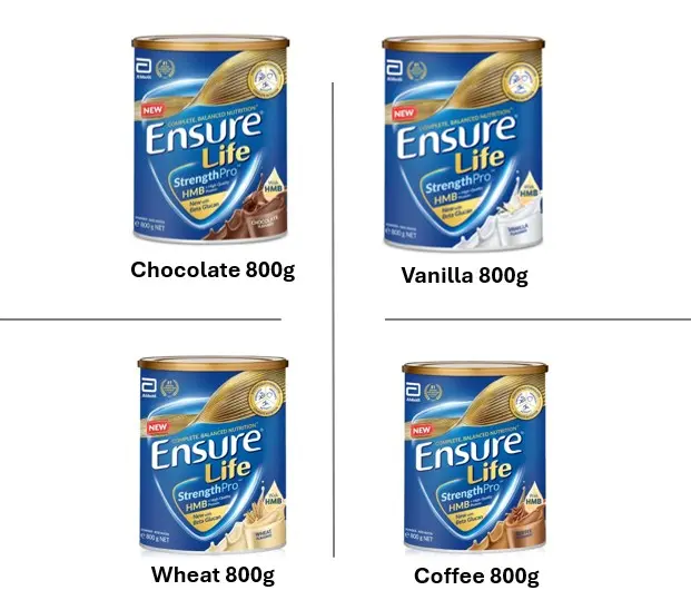 Ensure Life StrengthPro - Vanilla / Wheat / Chocolate / Coffee 800g