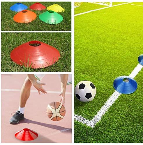 50pcs/Tas Cone Sepak Bola Mangkok Bola Training Latihan Atlet Sepak Bola Mangkuk 5