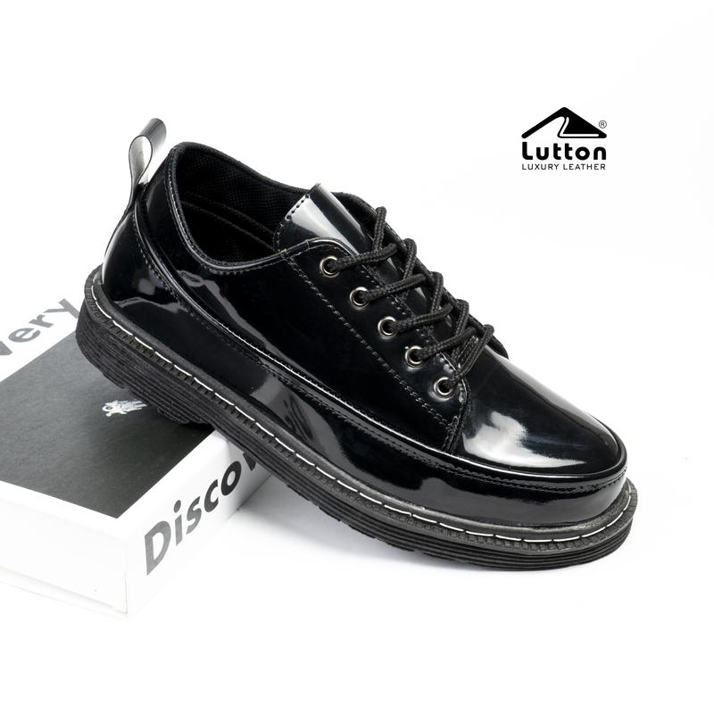 Product Introduction of Sepatu Pria Casual Docmart Oxford Sepatu Cowok Kerja Kantoran Karet Kasual Shoes Pantofel Hitam docmart  cowok Merah 19