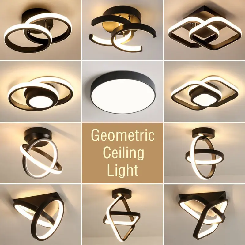 【Ready COD】Lampu Plafon 3 Warna LED Ceiling Lamp Sederhana Modern Lorong Koridor Ruang Tamu Balkon Lampu Gantung 3 Colors Lampu Plafon LED Ceiling Light Lampu Hias Gantung Rumah Ruang Tamu Kamar Minimalis Tempat Lampu Plafon Ceiling Lamp aesthetic Room 1