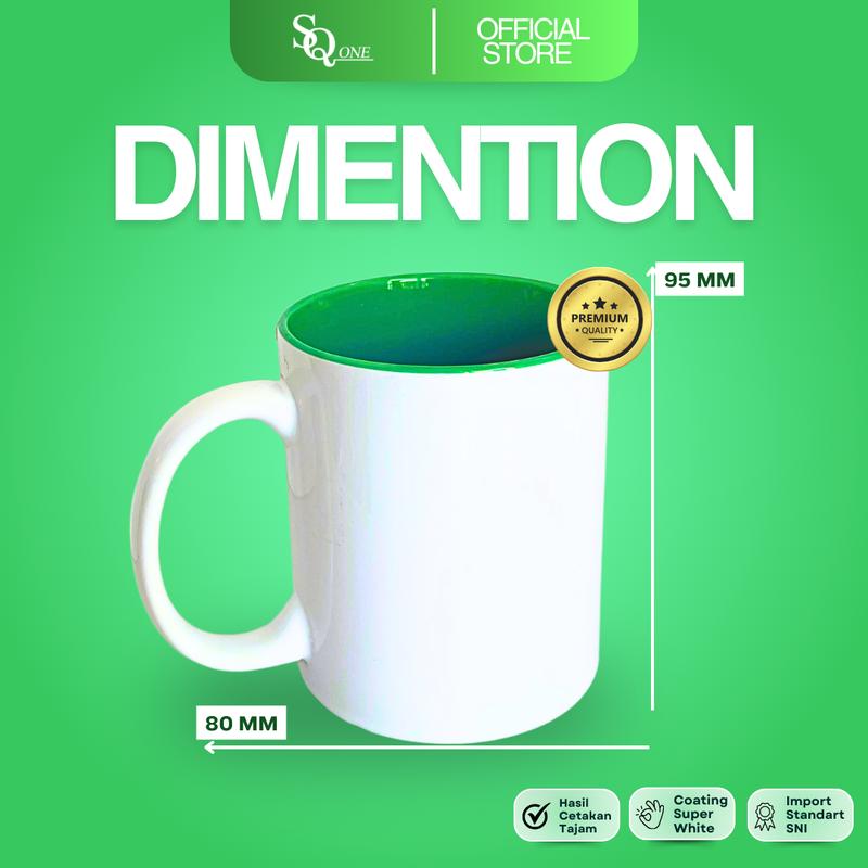 MUG SQONE - MUG WARNA DALAM FULL COLOR BISA CUSTOM DESIGN ATAU FOTO 2