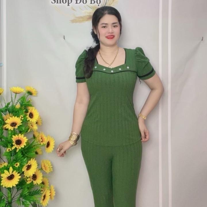 Bộ Đồ Thun sọc nhật Sành Điệu Cổ vuông Màu tay rút nơ từ 45-75 ký vừa 7
