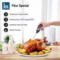 Gambar Joil Termometer Masak Digital 0.1°C Waterproof untuk Daging BBQ Baking dan Dapur - KT1 - Hitam dari Joil Kota Tangerang Selatan 3 Tokopedia