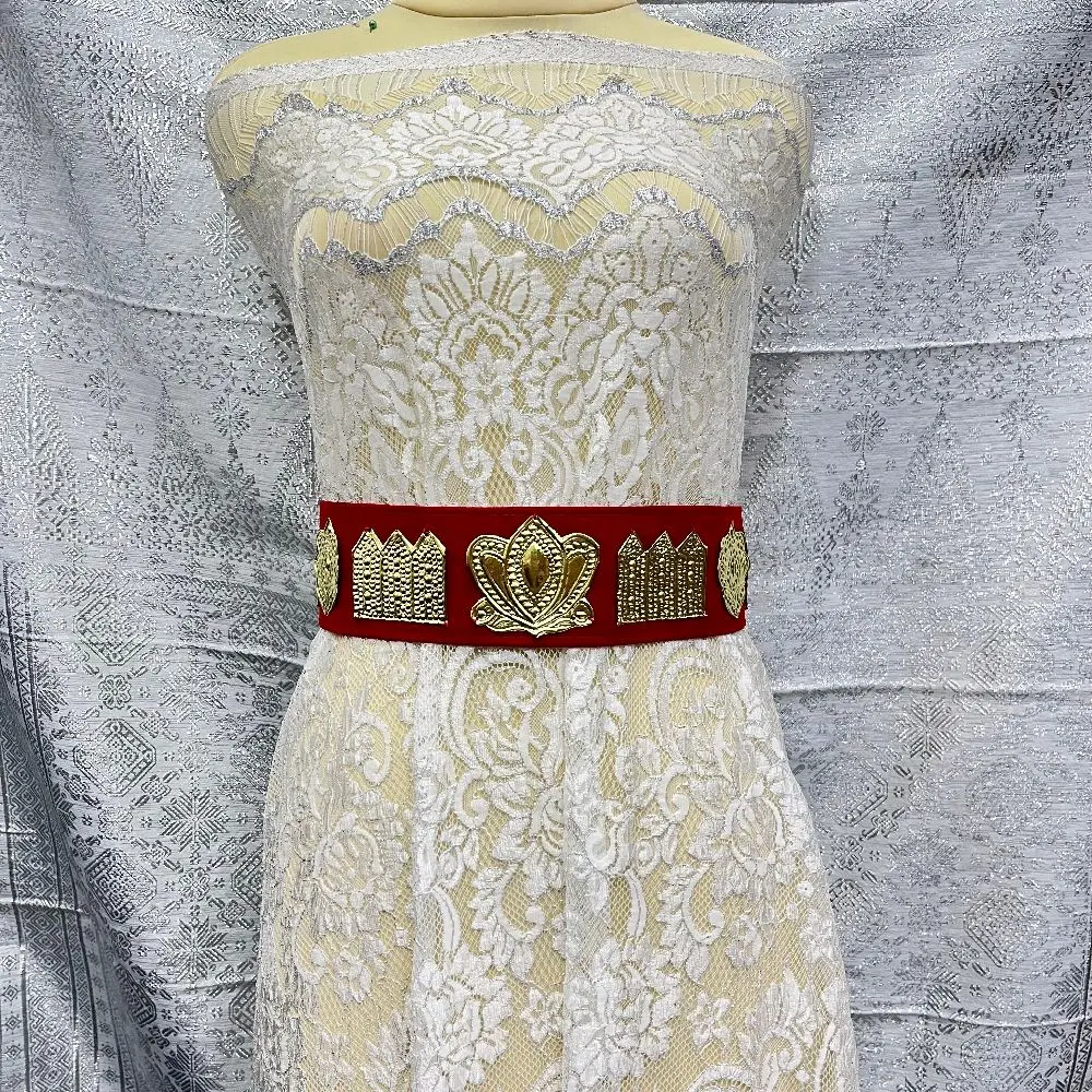 Sortali Ikat Pinggang Bahan Lempengan Dan Kain, Berbagai Motif