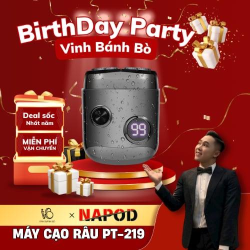 [VINHBANHBO] Máy cạo râu MINI PT219 công Suất 2w nhỏ gọn lưỡi tự mài Chống nước IPX7 nhỏ gọn | BH 12 Tháng