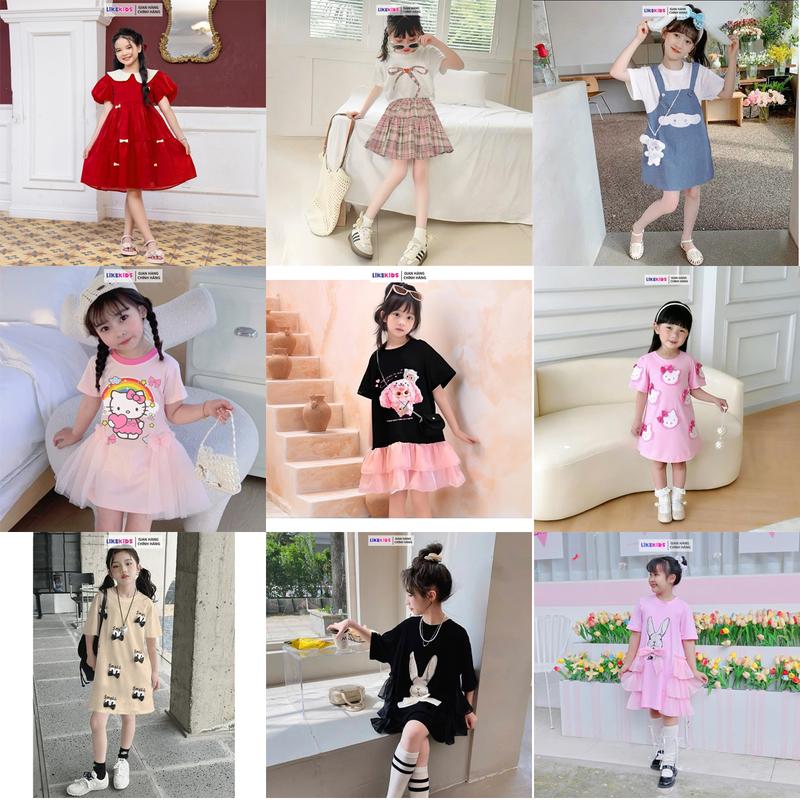 Tổng hợp đầm váy lẻ size cho bé gái A6 - LikeKids