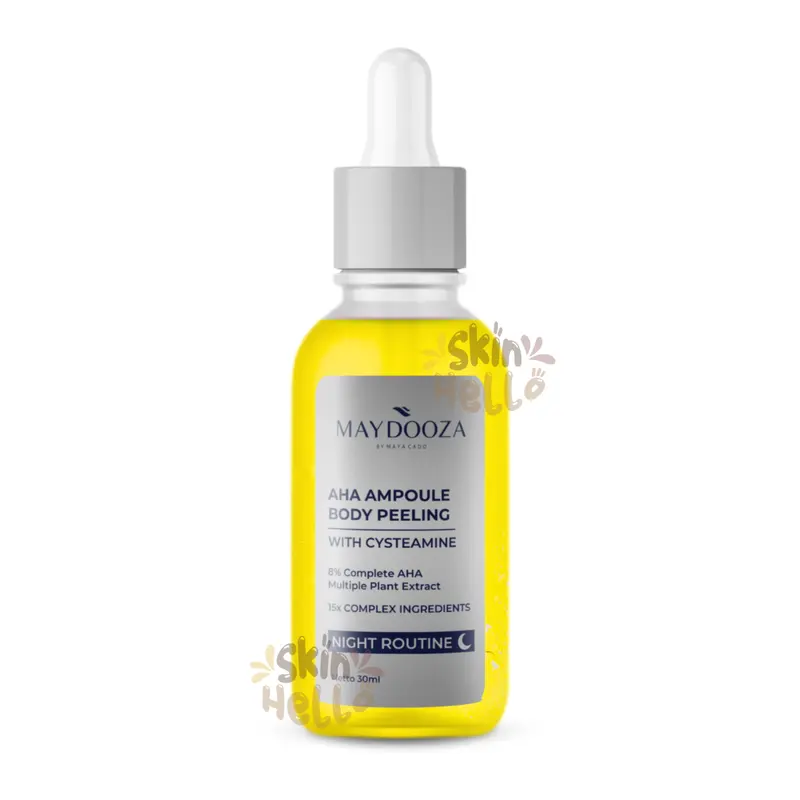 MAYDOOZA - SERUM GOLKER 2 PCS | AHA AMPOULE BODY PEELING WITH CYSTEAMINE | NIGHT ROUTINE 3
