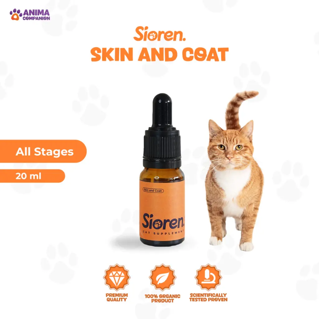 Sioren - Skin and Coat, Vitamin Bulu Kucing, Mengurangi Rontok, Menyehatkan Kulit & Bulu