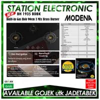 Gambar Modena BH 1935 BDBK Built-in Hob Kompor Tanam 3 Tungku Mix Kuningan 90 Cm dari Station Electronic Kota Administrasi Jakarta Utara 1 Tokopedia