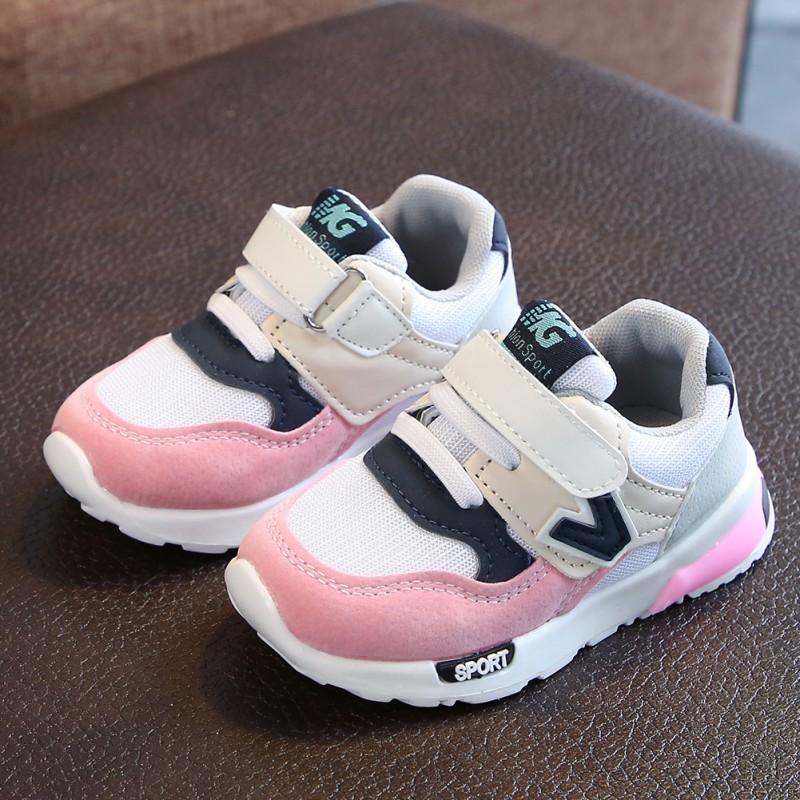Product Introduction of 21-30 Size Kids Boys Girls Fashion Hook-Loop Casual Shoes Anti slip Soft Sneakers 67