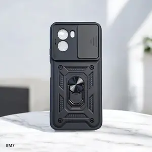 Case Kompatibel For Poc0 M7 4G Slide Protect Kamera Case Robot Black Slide Kamera + RingStand - Caseku