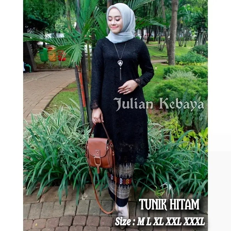 Setelan Kebaya Brokat Tunik Untuk Acara Pesta Kondangan Tunangan Wisuda Dress Wanita Baju Atasan Lamaran Mewah Remaja Dewasa 7