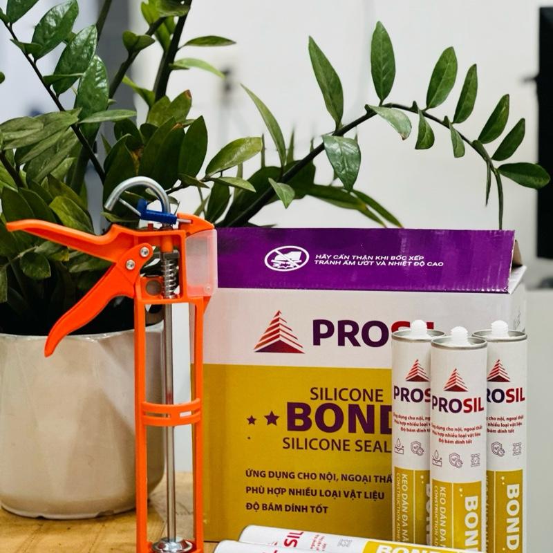 GIÁ TỐT 1 thùng keo dán đa năng BOND PROSIL 24 chai dung tích 300ml dán kim loại gạch bê tông alu nhôm nhựa dán nội thất silicone dinh