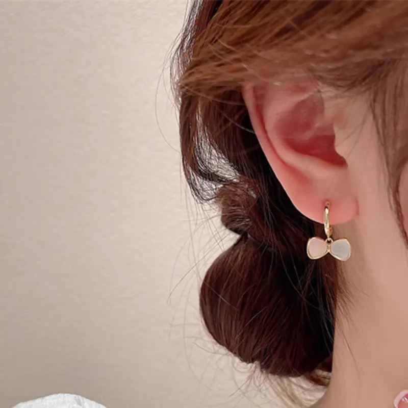 Hoa Tai Thời Trang Tối Giản, Phong Cách Hàn Quốc, Dành Cho Nữ, Thích Hợp Cho Mùa Hè Women Voi 4
