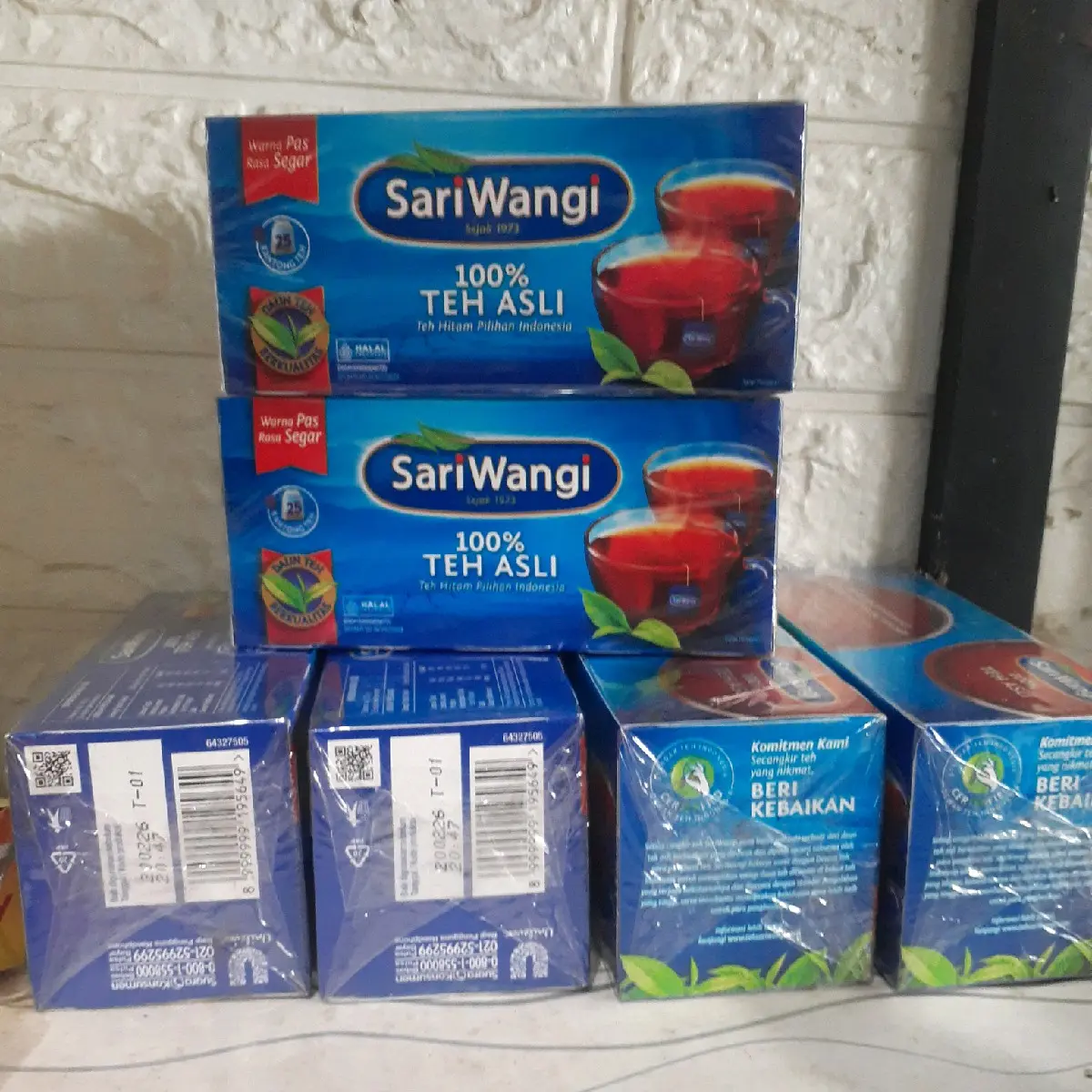 6 kotak teh SARIWANGI Bebas gula