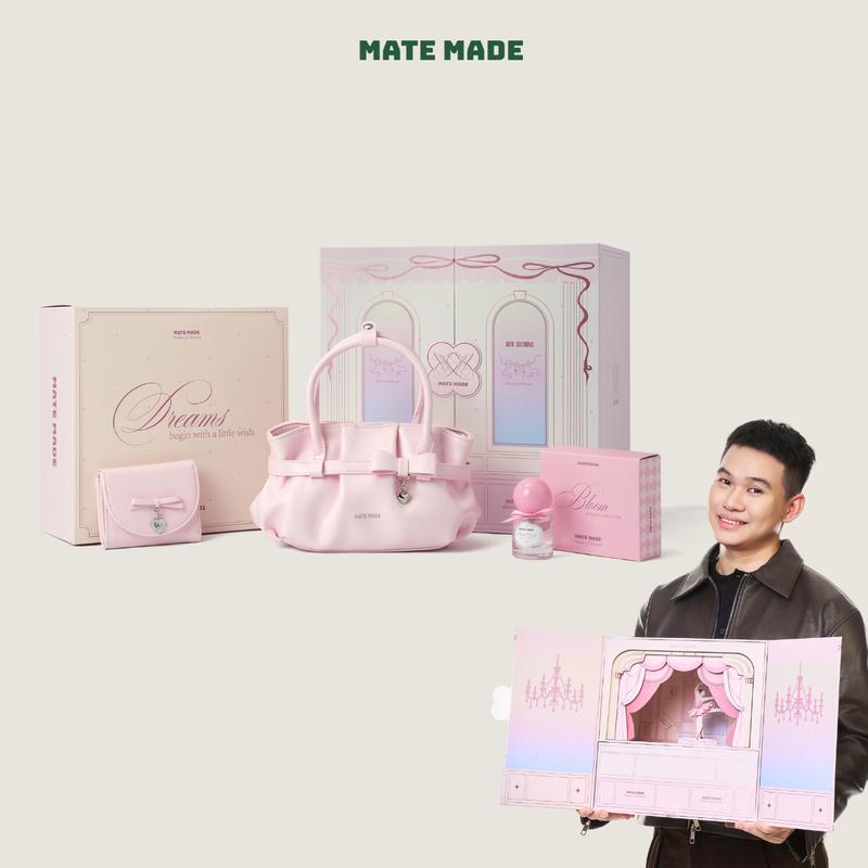 [BST 20.10] Set Quà Tặng MATE MADE Shining Set, Túi Xách Tay Mochi Kèm Nước Hoa, Ví, Hộp quà (Tặng Bạn Thân, Bạn Gái)