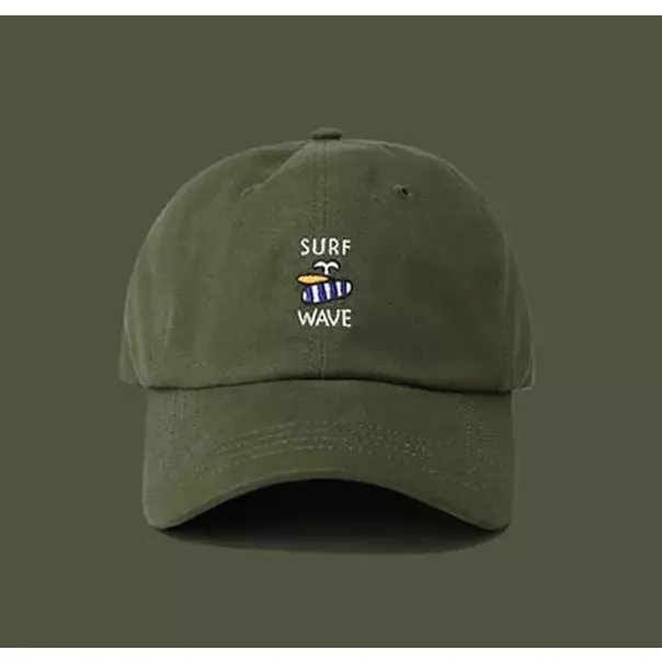 (COD) Topi Surf Wave / Topi Baseball Bordir Surf Wave Ring Besi Unisex Remaja Dewasa 5