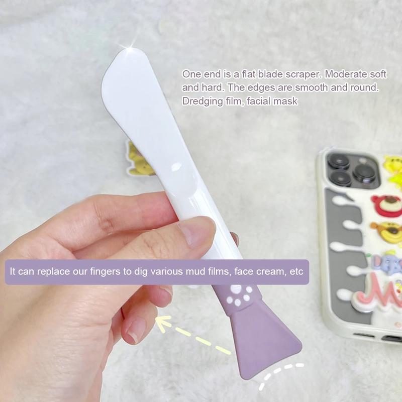 Product Introduction of 【SG READY STOCK】1 Pcs Face Cleaning Stick Professional Double Head Makeup Brushes Silicone Face Mask Brush Makeup Tool Double-headed Scraper U-shaped Silicone Skin Care Tools 3