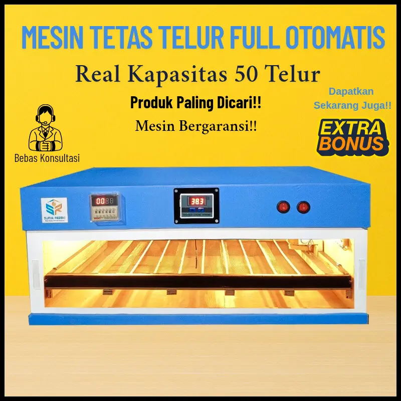 mesin tetas telur full otomatis real kap 50 harga promo akhir tahun 0