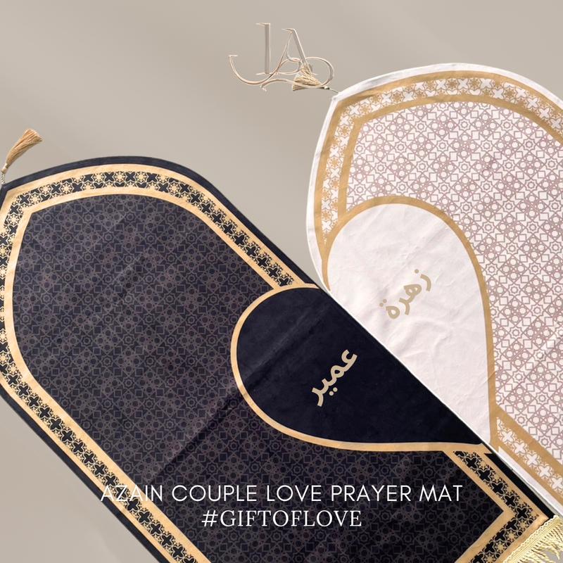Sajadah AZAIN Love Sajadah Couple - Sajadah Rekomendasi Hadiah Pernikahan Wedding Gift Sajadah Couple Pasangan Gift Ideas 2