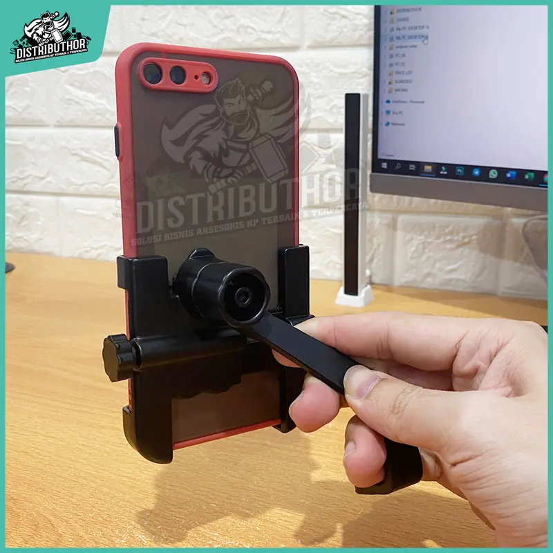 Holder hp spion BESI penahan ponsel penyangga pencagak pegangan stand handphone di motor original kuat aman anti slip mudah di gunakan NB20 4