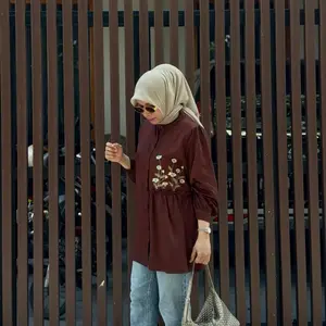 GAGE-Shaina Atasan Blouse Wanita Bordir Kanaya Bahan Rayon