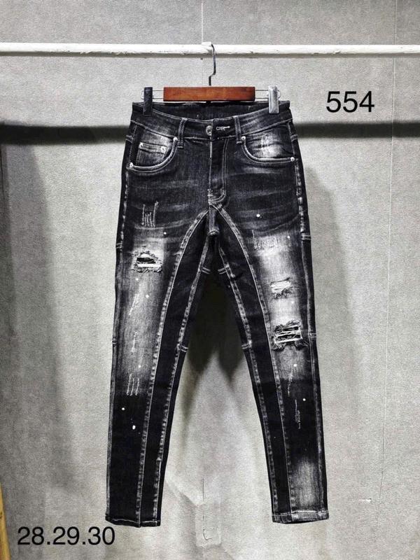 Quần jean nam đen wash 2 đáy loang màu rách xước gối phối vẩy sơn mẫu mới hottrend Menswear