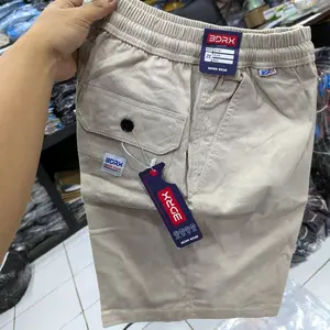 Boardshort Celana Pendek Pria, Katun Twill Premium Pinggang Karet Keren by BDRX Santai Nyaman dan Melar atau strecht Distro Dewasa Classic Regular outfi