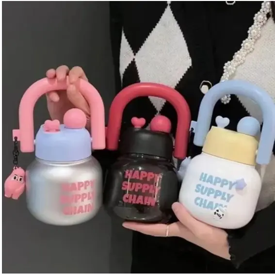 Botol Air Minum Bulat Tritan Aesthetic High Quality 800ml