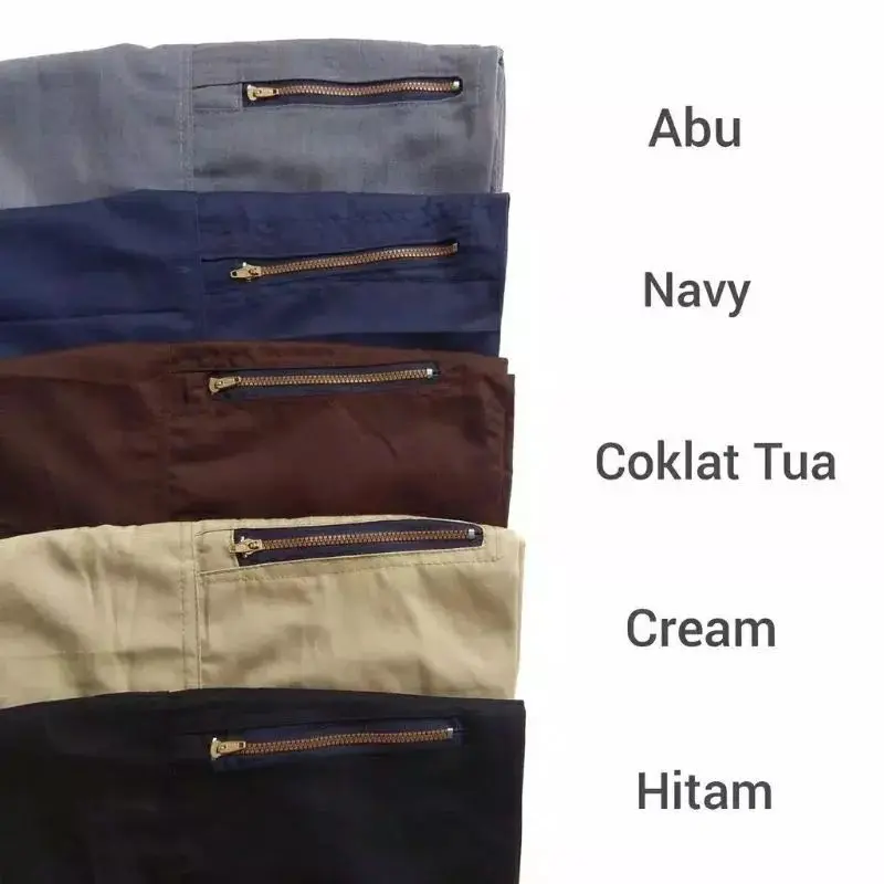 (PAKET 5pcs) Celana 7/8 Dobel Mistak Harian Panjang Dibawah Lutut 7/8 3/4 Pria Wanita Dewasa Santai Pinggang Karet 2
