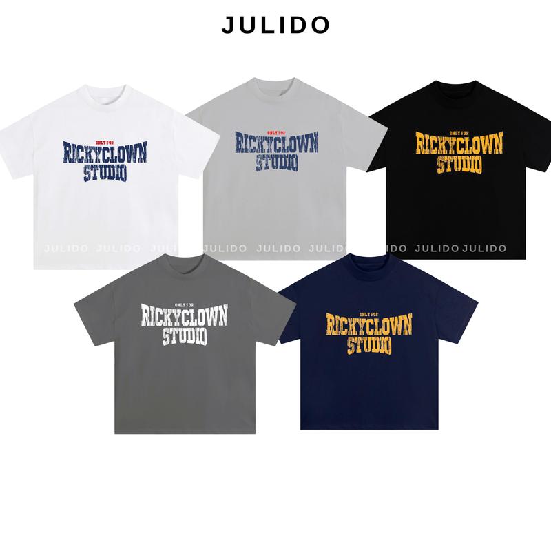 (DEAL MỞ BÁN )COMBO 2 Áo thun nam nữ JULIDO cổ tròn logo thêu Chất liệu cotton cao cấp, thoáng mát