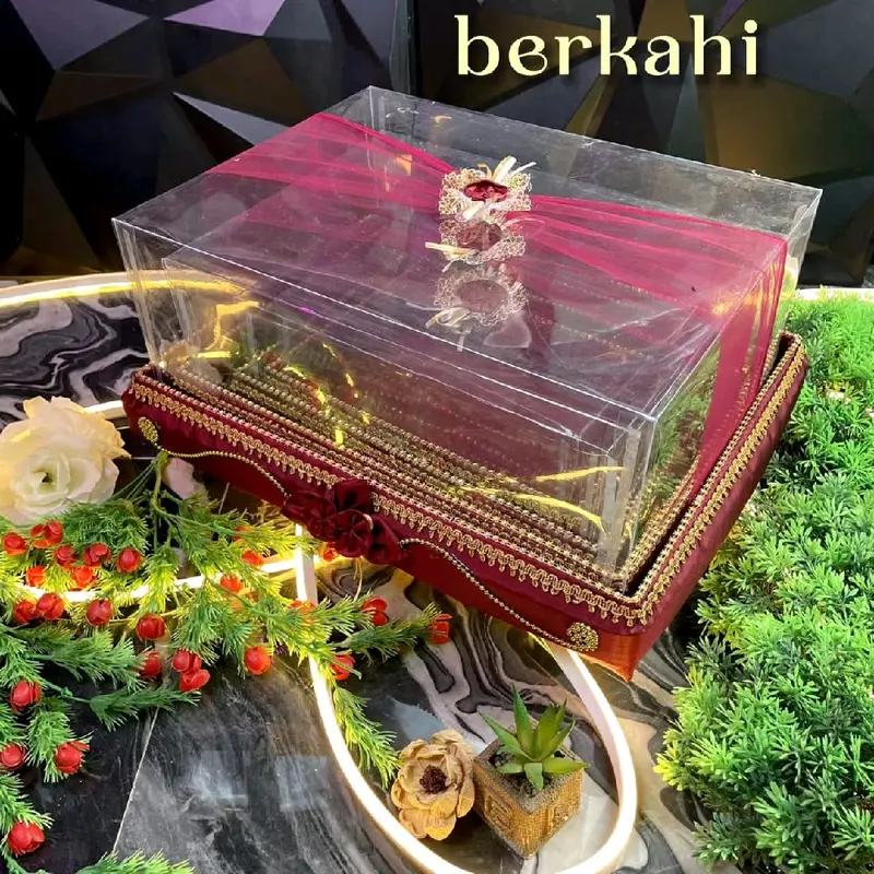 kotak hantaran pernikahan dan lamaran 1 box isi 4 Komplet mika dan pita siap kirim2 seluruh Indonesia 1