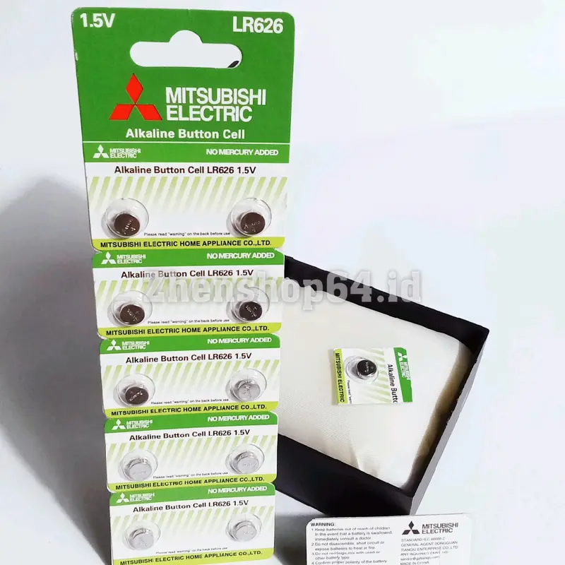 Baterai Jam Tangan LR626/377 1.5Volt Alkaline Mitsubishi Electric Original Quality 0