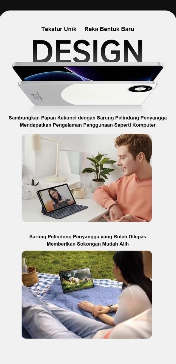 New tablet for 2026. This multi-functional tablet is perfect for entertainment, watching TV, playing games, and working, and supports dual SIM card slots, allowing simultaneous support for 5G and 4G networks.