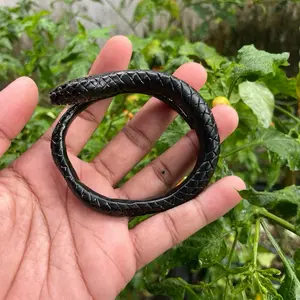 Gelang Akar Bahar Hitam Ukiran Tangan 100% Original Made in Handcraft