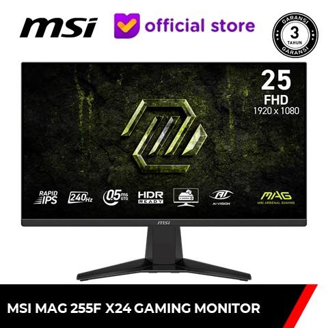 Gambar MSI MAG 255F X24  / MAG255F X24 25 INCH RAPID IPS FHD 0.5MS HDR READY MONITOR GAMING [1080p, 200Hz] dari MSI Shop ID Kota Administrasi Jakarta Utara Tokopedia