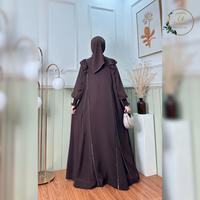 Gambar Tsurayaa Salwa - Nayyara Set - Gamis Ceruty - Baju Wanita Dewasa - Fashion Muslim - Edisi Payet syar'i terbaru premium - Hitam dari TSURAYAA SALWA Kab. Bandung 4 Tokopedia