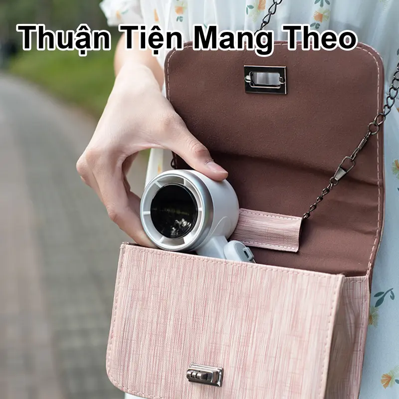 Quạt Turbo cầm tay Quạt nhỏ di động Quạt điện gió lớn im lặng mini với cáp sạc USB 4