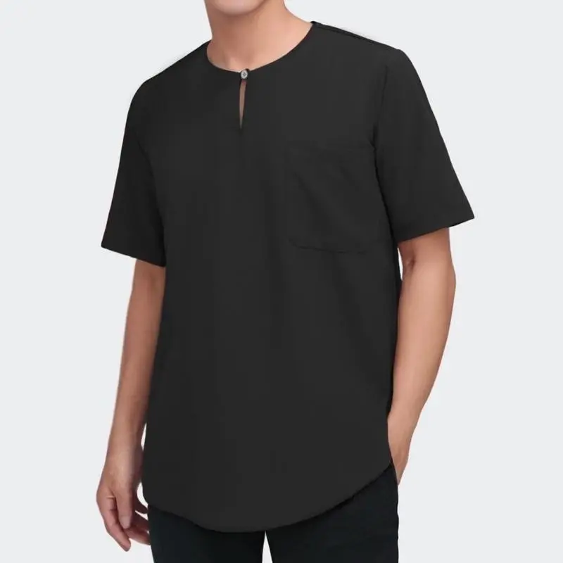 Baju KOKO KURTA Premium Lengan Pendekmodel TIMUR TENGAH Pria muslim Simple Katun Custom