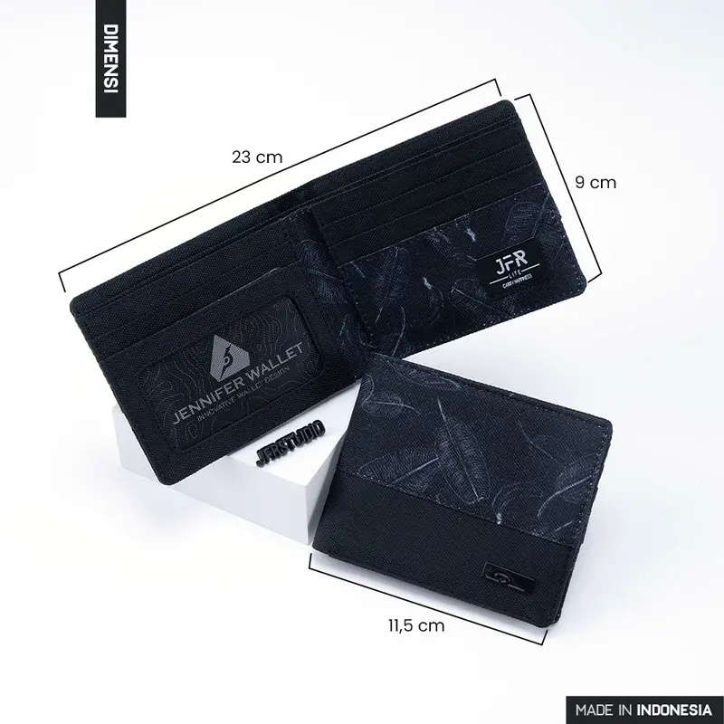 JFR Bakara Wallet - Dompet Pria Bahan Kanvas JP66 2